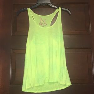 Lime green / bright yellow tank top